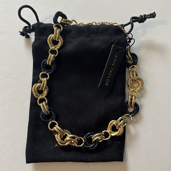 NEW Ann Taylor Navy and Gold necklace - Picture 4 of 4